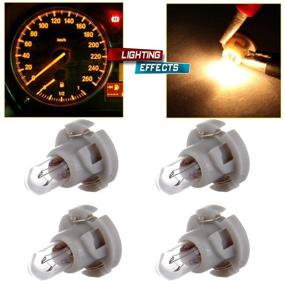 img 4 attached to 🌞 cciyu T4/T4.2 Neo Wedge Halogen A/C Climate Control Bulb Instrument Panel Dash Light, 4 Pack