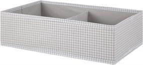 img 3 attached to MINISO Fashionable Storage Compartments Basket，Small