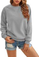 👚 cozy & stylish: panadila women's oversized sherpa pullover top – perfect long sleeve sweatshirt for casual warmth! logo