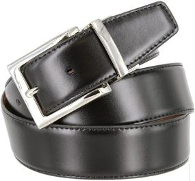 img 3 attached to 👔 Men's Casual Dress Accessories: Genuine Leather Belts with Reversible Design