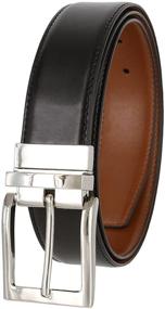 img 1 attached to 👔 Men's Casual Dress Accessories: Genuine Leather Belts with Reversible Design