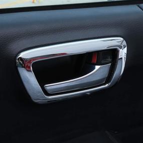 img 1 attached to Панель накладки ручки двери из ABS TongSheng для Toyota Tacoma 2016-2021 (Яркая, 2 шт)