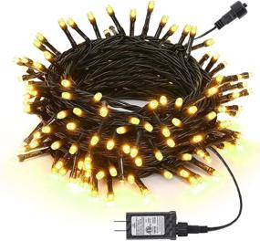 img 4 attached to 🎄 Joomer Christmas Lights 66ft 200 LED String Lights with Timer, Low Voltage Fairy Twinkle Lights for Indoor & Outdoor Decorations - Warm White