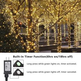 img 1 attached to 🎄 Joomer Christmas Lights 66ft 200 LED String Lights with Timer, Low Voltage Fairy Twinkle Lights for Indoor & Outdoor Decorations - Warm White