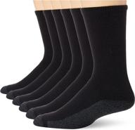 hanes max cushion crew socks for men - 6 pair pack logo