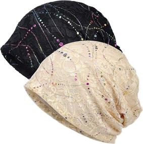 img 4 attached to Jemis Thin Bonnet Cap - Autumn Casual Skullies Beanie Hat