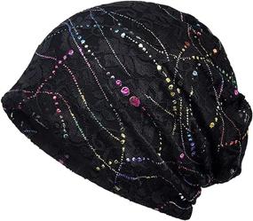 img 2 attached to Jemis Thin Bonnet Cap - Autumn Casual Skullies Beanie Hat