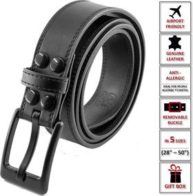 img 3 attached to Leather Metal Plastic Buckle BELTLINES