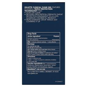 img 1 attached to 🏃 Gillette Power Rush Clear Gel Sport Clinical Antiperspirant and Deodorant, 1.6 oz - Varying Packaging Options