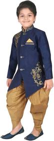 img 1 attached to AHHAAAA Sherwani Dhoti Handwork Embroidery Boys' Clothing