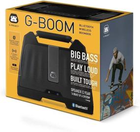img 2 attached to G-Project G-Boom Wireless Bluetooth Boombox Speaker: Rugged, Portable & Rechargeable (Black)