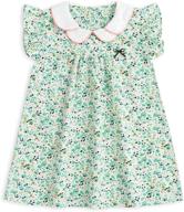 🌸 stylish and comfortable: simplee kids baby girls summer casual floral print sundress for toddler princesses logo