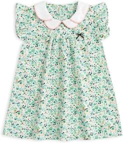 img 4 attached to 🌸 Stylish and Comfortable: Simplee Kids Baby Girls Summer Casual Floral Print Sundress for Toddler Princesses