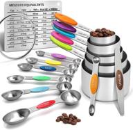 premium stainless steel measuring cups and spoons set for baking & cooking | fangsun kitchen measuring tools for food logo