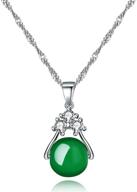 💎 stunning rotating pendant necklace with simulated agate and birthstone: perfect jewelry gift for women zy050 logo