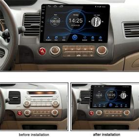 img 3 attached to 🚗 Android 10.1 Двойная магнитола Double Din для Honda Civic 2007-2011 | Автомобильное радио GPS-навигация Bluetooth USB-плеер | 2GB RAM 32GB ROM | Поддержка функции зеркального отображения