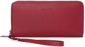 img 4 attached to GOIACII Blocking Leather Capacity Wristlet Women's Handbags & Wallets and Wristlets