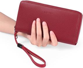 img 2 attached to GOIACII Blocking Leather Capacity Wristlet Women's Handbags & Wallets and Wristlets