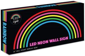 img 3 attached to 🌈 Illuminating Your Space: Isaac Jacobs 15” x 7.5” LED Neon Rainbow Wall Sign—Perfect for Bedroom, Parties, and Home Decor