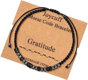 img 1 attached to 📿 Morse Code Bracelets for Women: Captivating Gifts with Inspirational Secret Message – Perfect for Christmas, Birthdays, and Beyond!