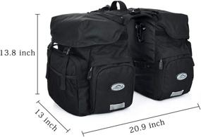 img 3 attached to 🚲 JMsDream Heavy Duty Bike Bicycle Panniers - Rear Rack Pannier Bags for Bikes