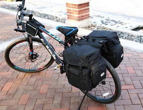 img 4 attached to 🚲 JMsDream Heavy Duty Bike Bicycle Panniers - Rear Rack Pannier Bags for Bikes