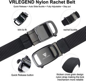 img 2 attached to Ultimate Comfort and Versatility: VRLEGEND Ratchet Tactical Casual Adjustable