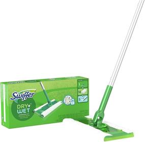 img 4 attached to 🧹 Пылесос Swiffer Sweeper 2 в 1: Ultimate Floor Cleaning Kit с 20 предметами, сухая и влажная уборка всех поверхностей, включает 1 швабру + 19 запасок.
