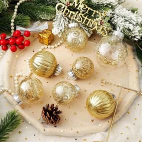 img 1 attached to 🎄 Shatterproof Gold Christmas Ball Ornaments – 20ct XmasExp Set for Holiday Decorations