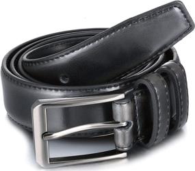 img 2 attached to Gallery Seven Mens Belt Mahagony Men's Accessories and Belts