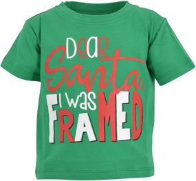 img 4 attached to 🎅 Adorable Baby Boys Christmas T-Shirt: Dear Santa, I was Framed!