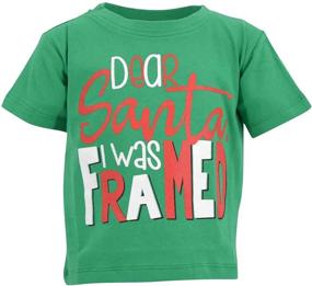 img 3 attached to 🎅 Adorable Baby Boys Christmas T-Shirt: Dear Santa, I was Framed!