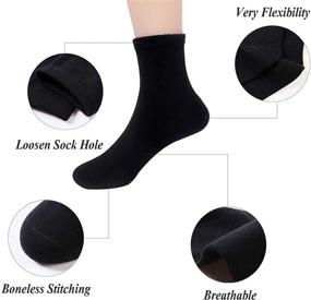 img 2 attached to Jamegio 18-Pack Breathable Cotton Short Socks for Toddler Boys and Girls - Kids' Socks