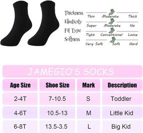 img 3 attached to Jamegio 18-Pack Breathable Cotton Short Socks for Toddler Boys and Girls - Kids' Socks