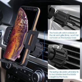 img 2 attached to Miracase Air Vent Phone Holder: Универсальный автомобильный держатель для iPhone 12/12 Pro/12 Pro Max/11 Pro Max/XR/XS Max/8 Plus, Samsung Galaxy S10/S10+ и многих других.