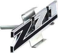 1pc aimoll z71 grille (small) emblem badge for chevrolet silverado 2500hd 3500hd sierra tahoe - chrome black logo
