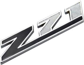 img 3 attached to 1PC Aimoll Z71 Grille (Small) Emblem Badge for Chevrolet Silverado 2500HD 3500HD Sierra Tahoe - Chrome Black