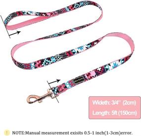 img 1 attached to SunteeLong Floral Dog Collar with Detachable Flower - Cute, Personalized, and Adjustable for Small, Medium, and Large Dogs and Cats with a Stylish Gold Buckle