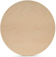 🪵 woodpeckers wooden circles: 3 inch craft discs, blank tokens, or coins - pack of 100 unfinished wood discs, 1/16 inch thickness logo