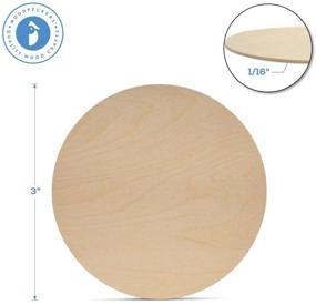 img 3 attached to 🪵 Woodpeckers Wooden Circles: 3 Inch Craft Discs, Blank Tokens, or Coins - Pack of 100 Unfinished Wood Discs, 1/16 Inch Thickness