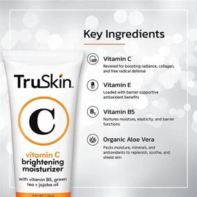 img 2 attached to 🍊 TruSkin Vitamin C Face Moisturizer: Brightening Anti Aging Wrinkle Cream with Vitamin B5, E, Jojoba Oil, Aloe Vera, and Green Tea