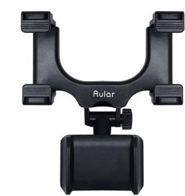 img 4 attached to Aular Car Rearview Mirror Phone Holder 📱 - 360 Rotation, Universal Stand Mount for Smartphones