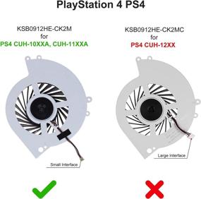 img 1 attached to 🎮 YEECHUN PS4 CPU Cooling Fan Replacement with Screwdrivers (T8+T10), Thermal Paste, Spatula - Compatible with Sony Playstation 4 CUH-10XXA & CUH-11XXA KSB0912HE-CK2M 500GB