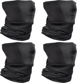 img 4 attached to Men's Sports Face Gaiter Mask Neck Bandana for Dust Protection