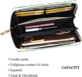 img 1 attached to 🌼 KUKOO Womens Daisy Printed Organizer 1 Handbag and Wallet Set