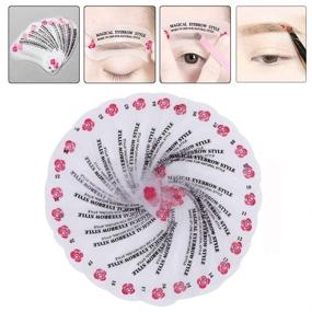 img 1 attached to 👁️ 24-Piece Assorted Eyebrow Shaping Stencils, Kalolary Eyebrow Grooming Stencil Kit with Shaping Templates - DIY Tools for Festive Christmas Eyebrow Shaping