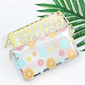 img 2 attached to Cute Fruit Print Around Wallet Women's Handbags & Wallets for Wallets