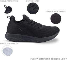 img 2 attached to ATHIX Women's Walking Shoes: Allure Flexy Technology with Non-Slip Soles (Sizes 6.5-9.5)