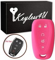 🔑 бесключевой чехол keyless4u rose из силикона для ключей-пультов chevrolet 2016-2018 малибу камаро крузе логотип