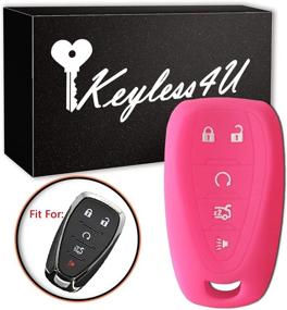 img 4 attached to 🔑 Бесключевой чехол Keyless4U Rose из силикона для ключей-пультов Chevrolet 2016-2018 Малибу Камаро Крузе